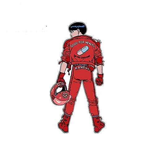 13cmx6.5cm for Akira Kaneda Capsules Bikers Funny Car Stickers